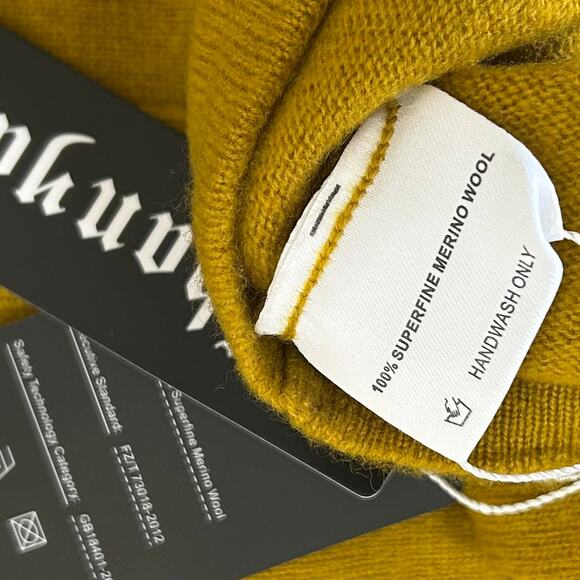 Mustard Yellow Women's Crew Neck Sweater - Picture 10 of 11